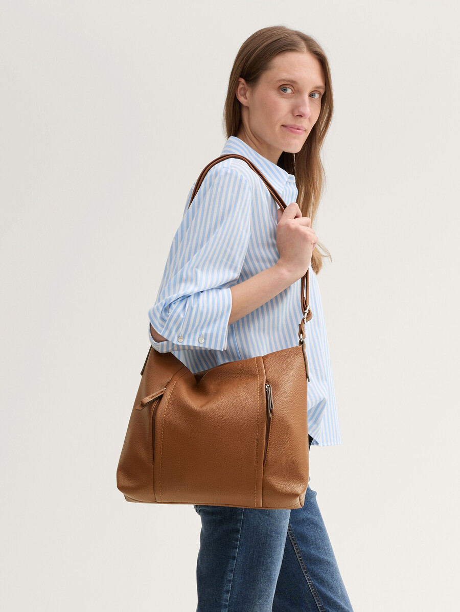 ttbeca m beuteltasche mit reißverschlussdetails