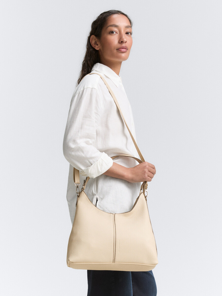 ttjema m beuteltasche mit ziernähten