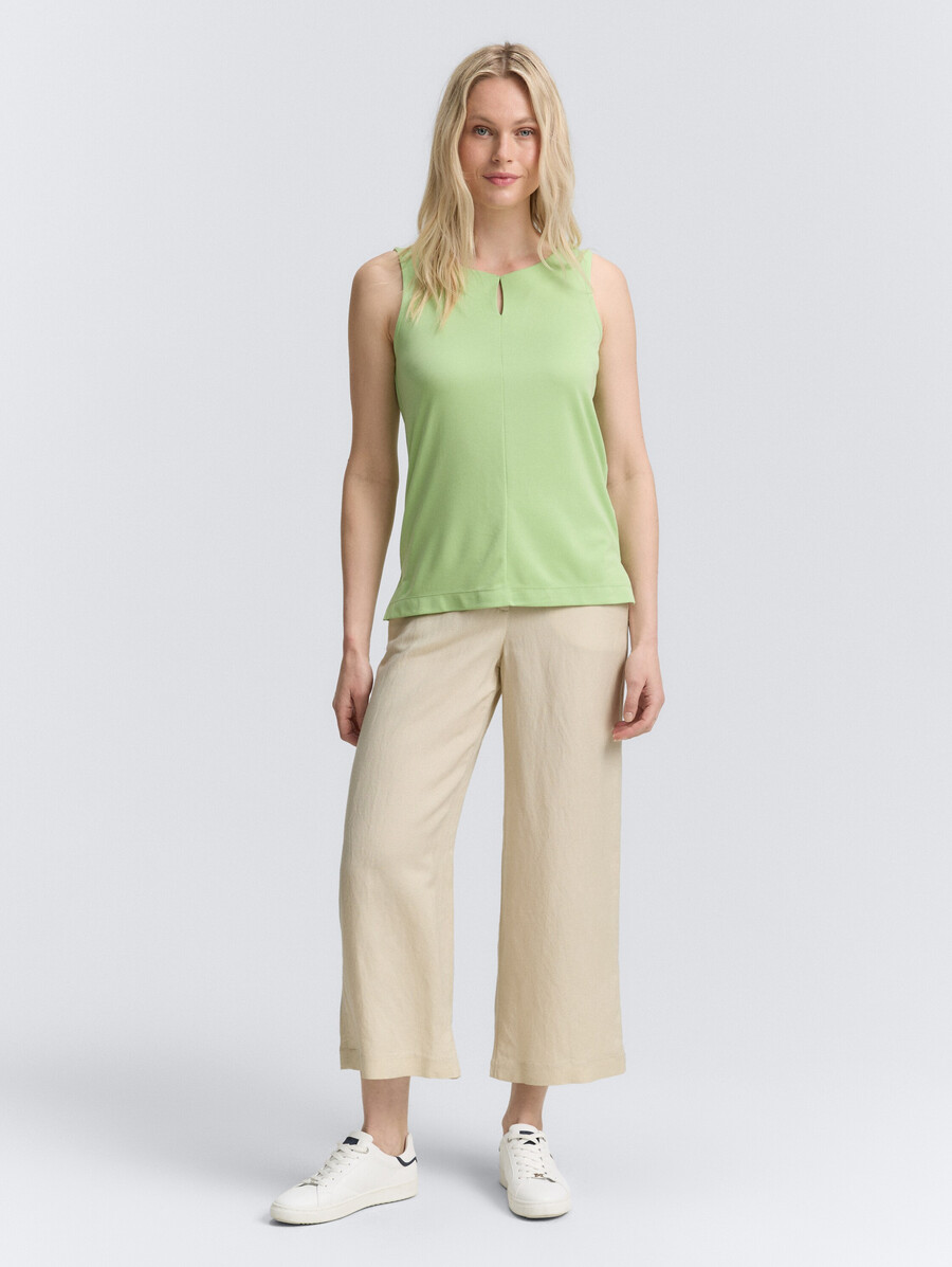 culotte-hose mit leinenanteil