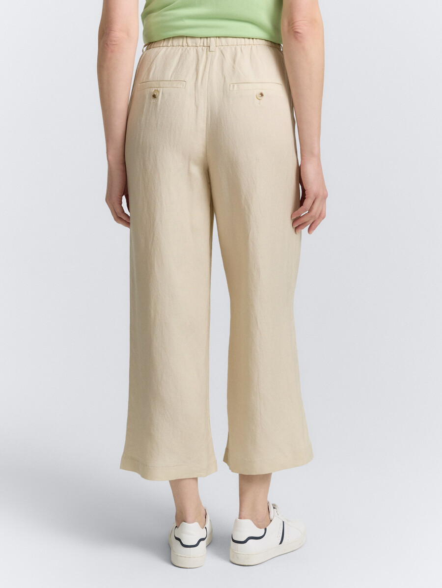 culotte-hose mit leinenanteil