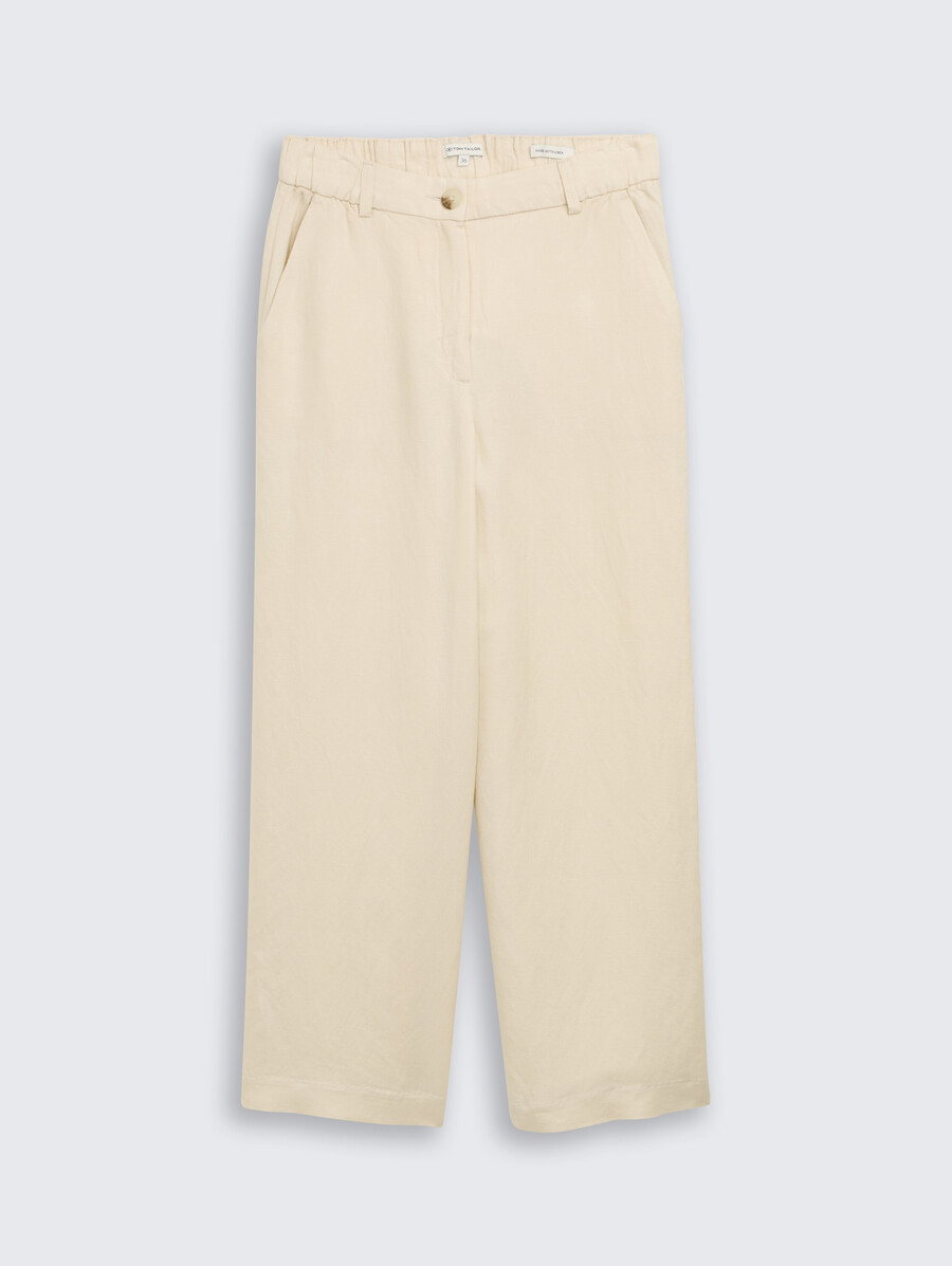 culotte-hose mit leinenanteil