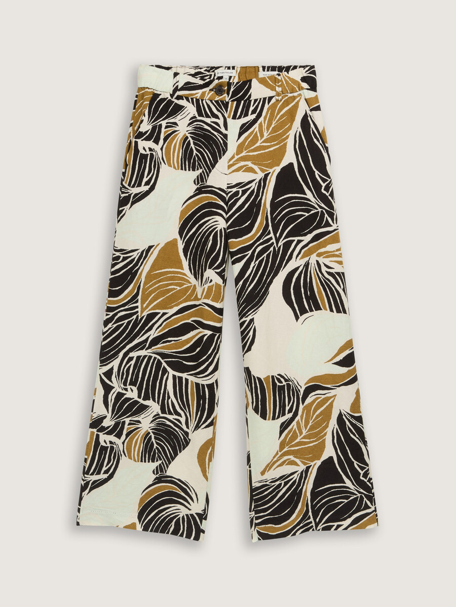 culotte-hose mit leinenanteil