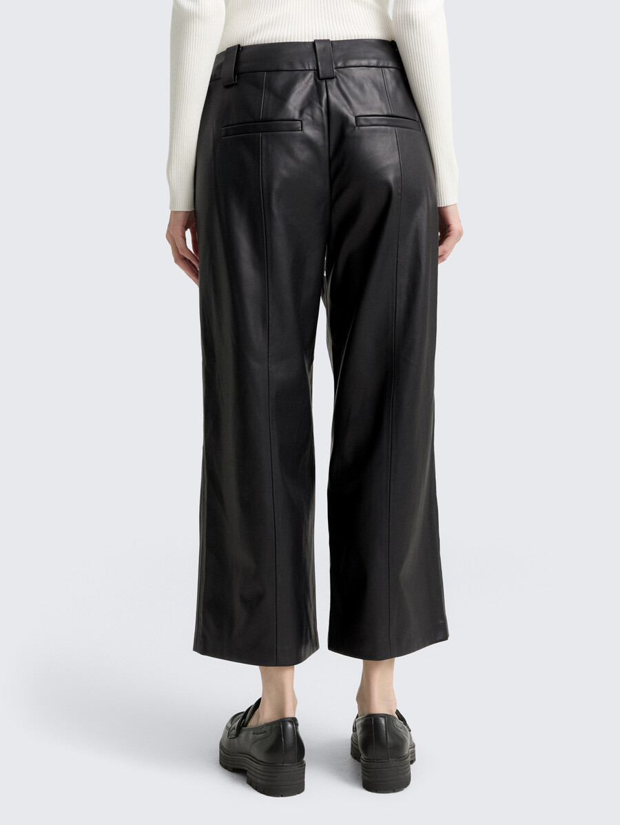 culotte-hose in lederoptik