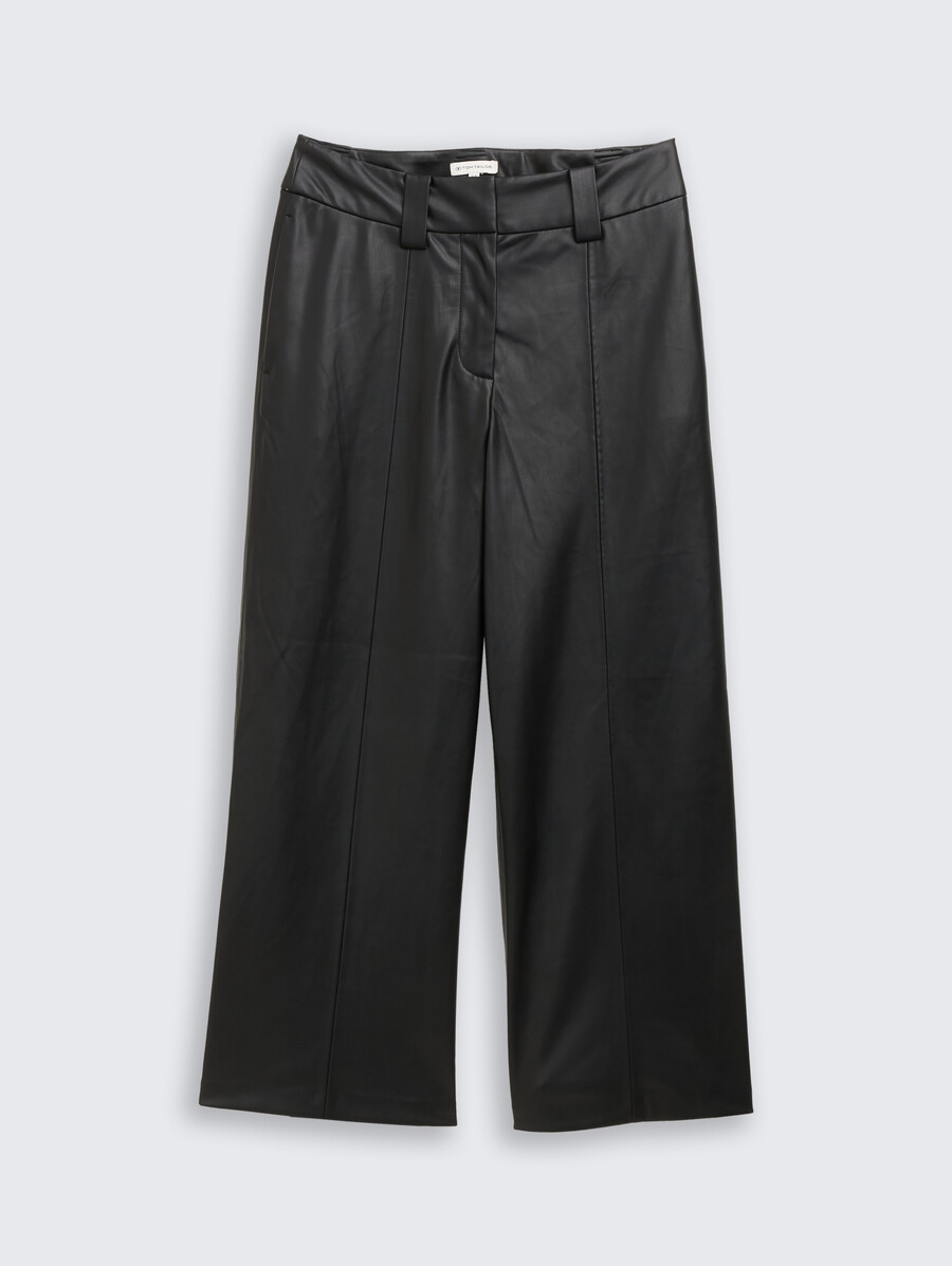 culotte-hose in lederoptik