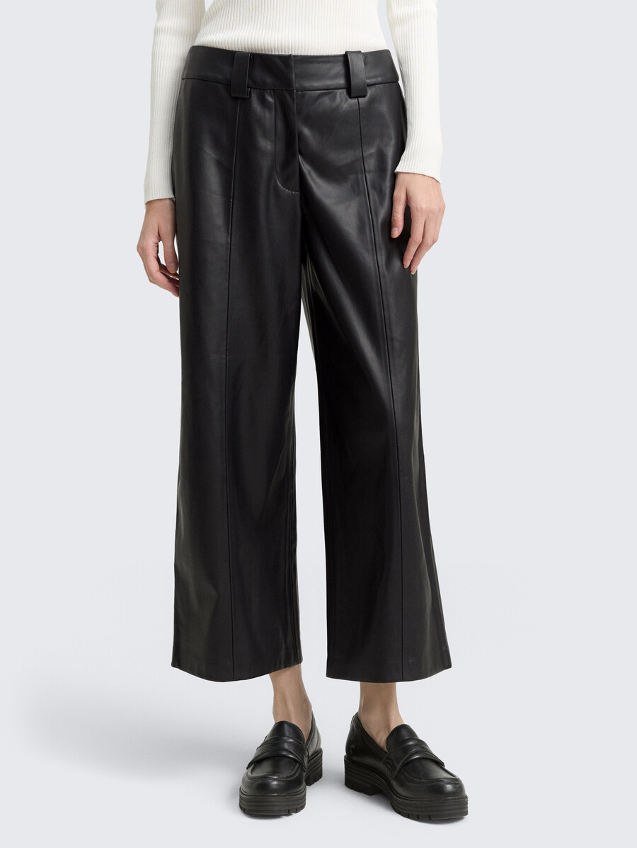 culotte-hose in lederoptik