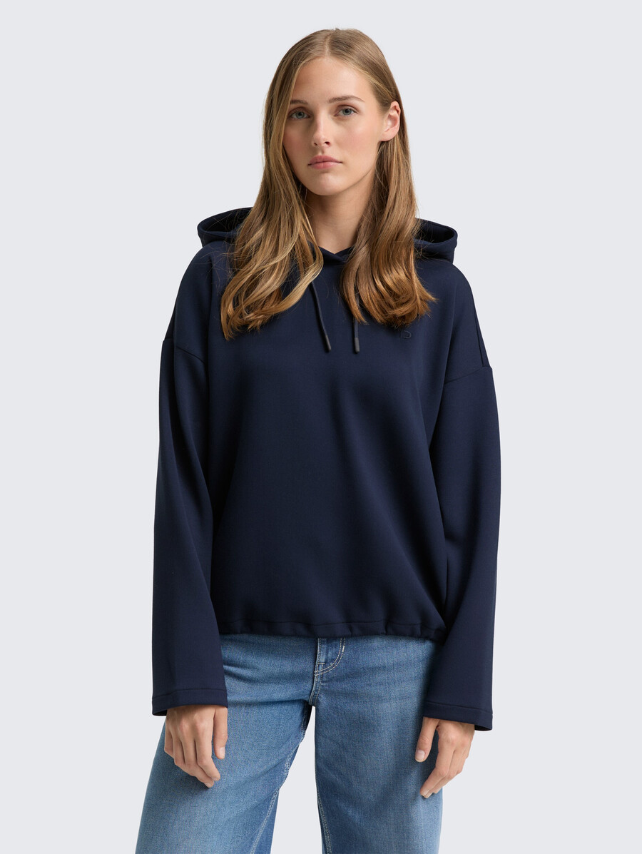 locker geschnittenes scuba-hoodie-sweatshirt