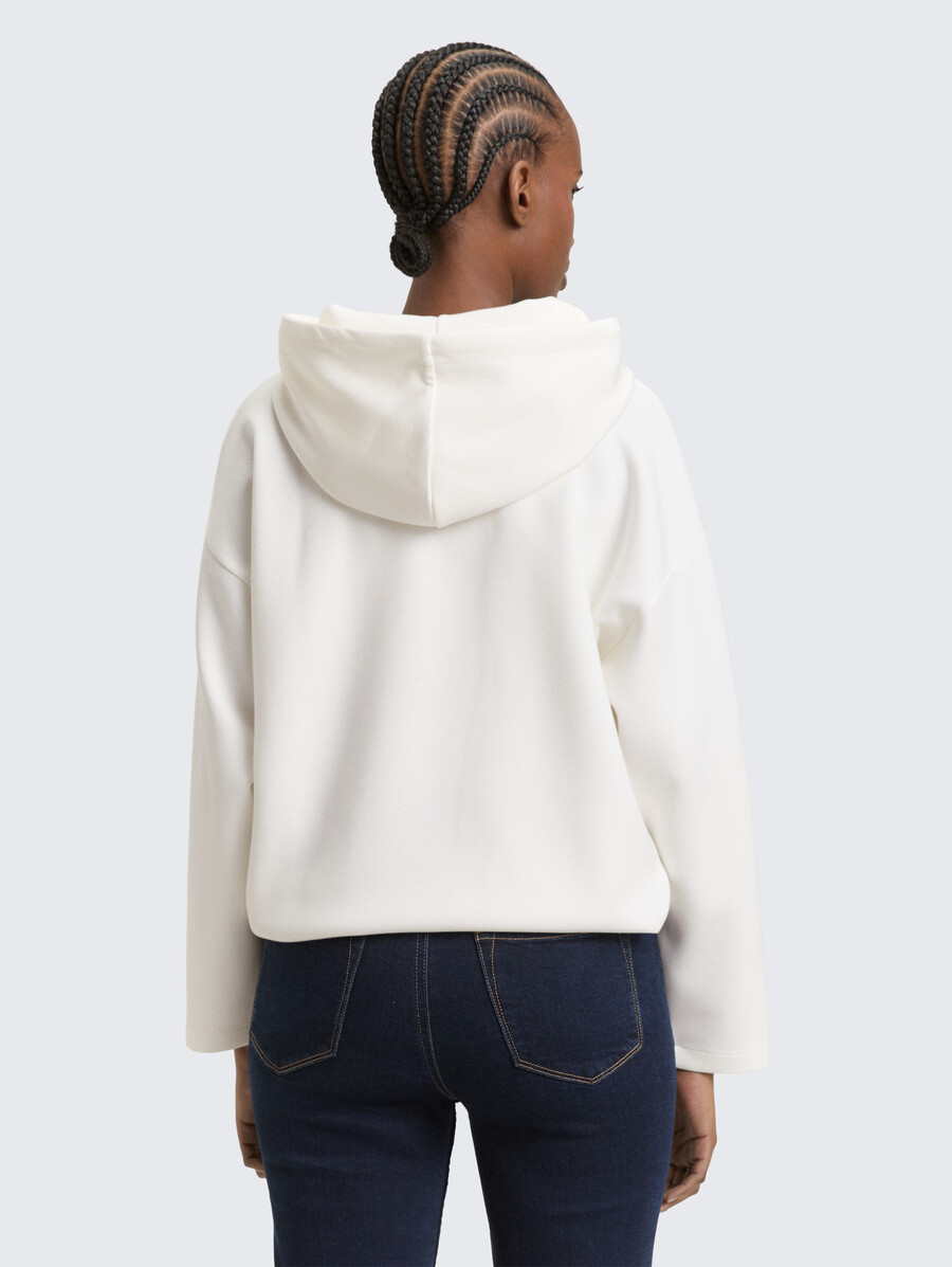 locker geschnittenes scuba-hoodie-sweatshirt