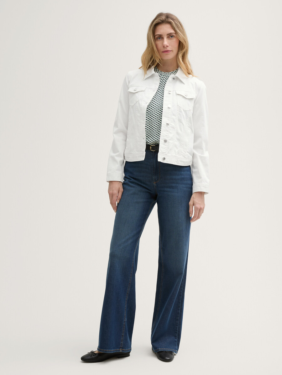 jeansjacke mit eingrifftaschen