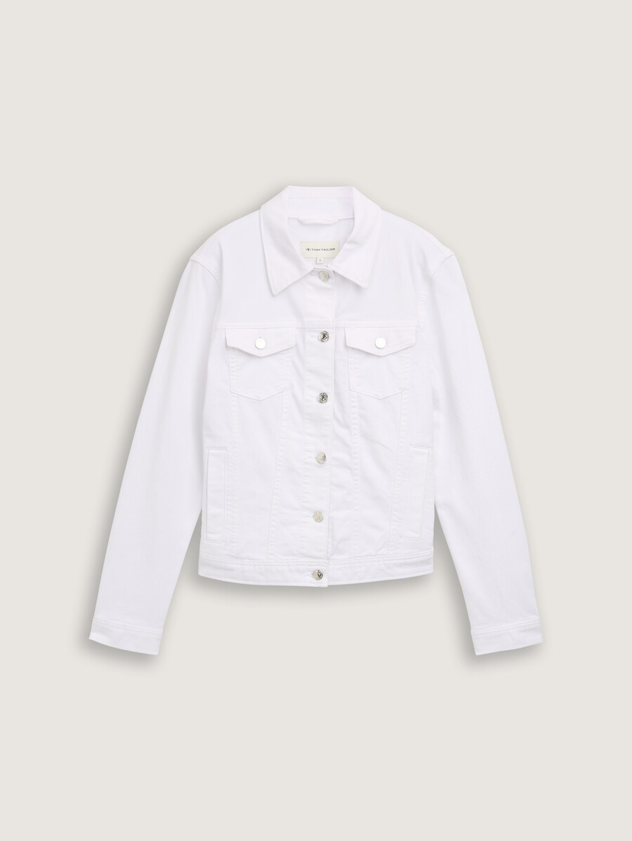 jeansjacke mit eingrifftaschen