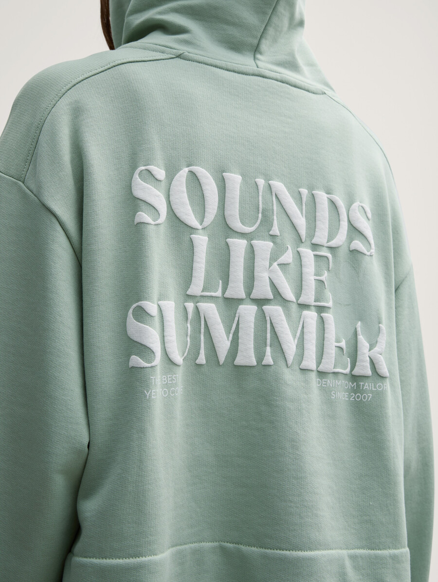 oversize-hoodie mit aufdruck