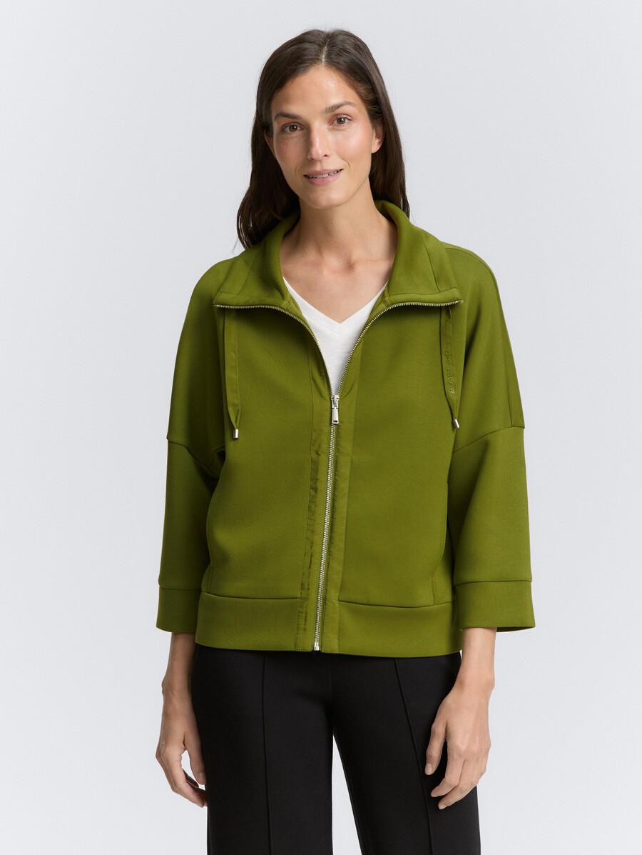kastenförmig geschnittene scuba-sweatshirtjacke