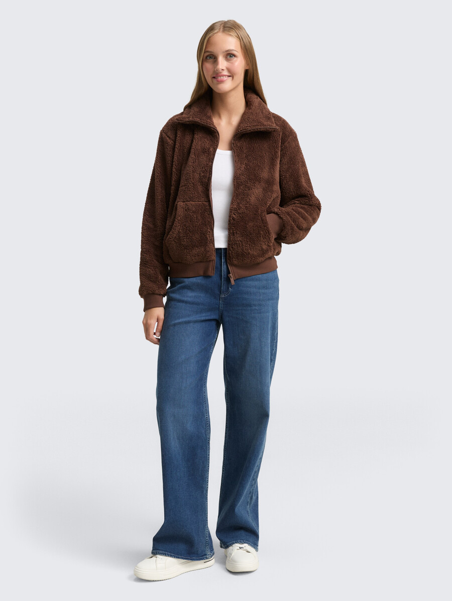 teddy-sweatjacke