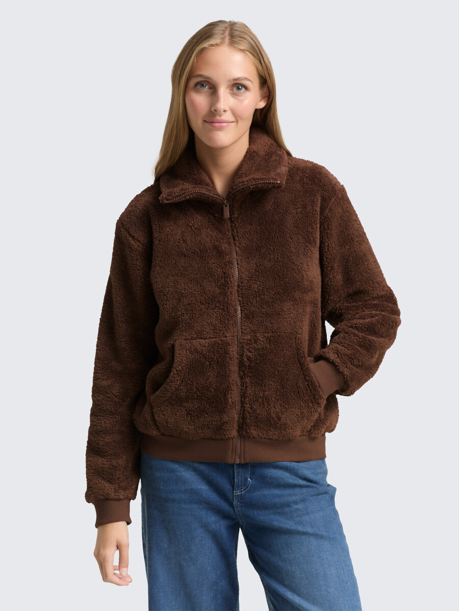 teddy-sweatjacke