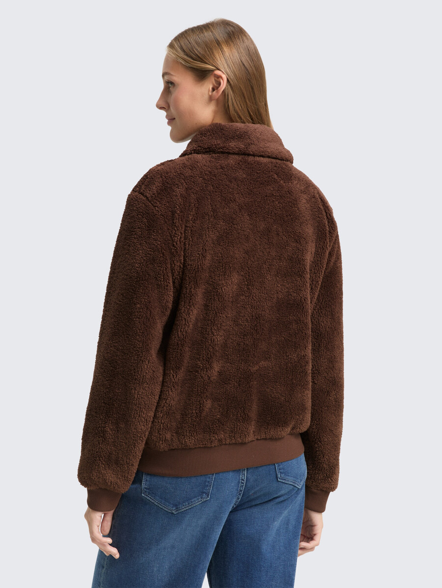 teddy-sweatjacke