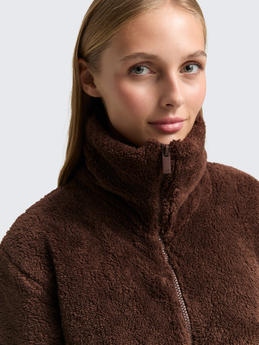 teddy-sweatjacke