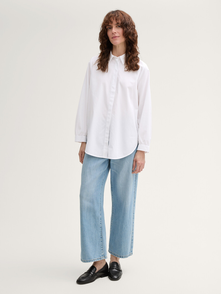 locker geschnittene bluse