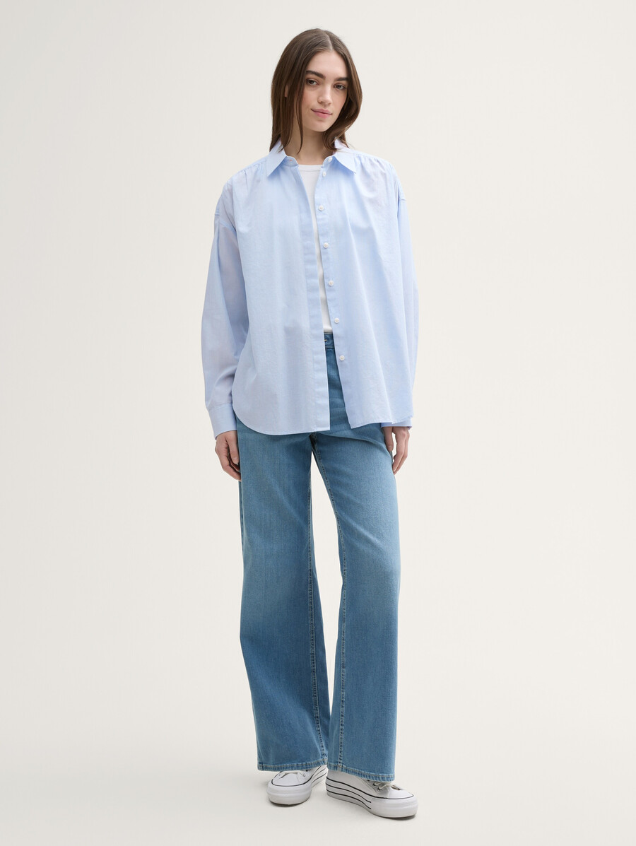 locker geschnittene bluse