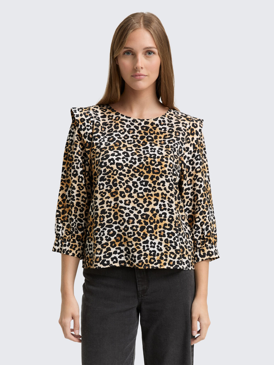 bluse mit lockerer passform