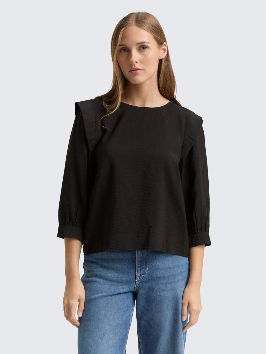 bluse mit lockerer passform