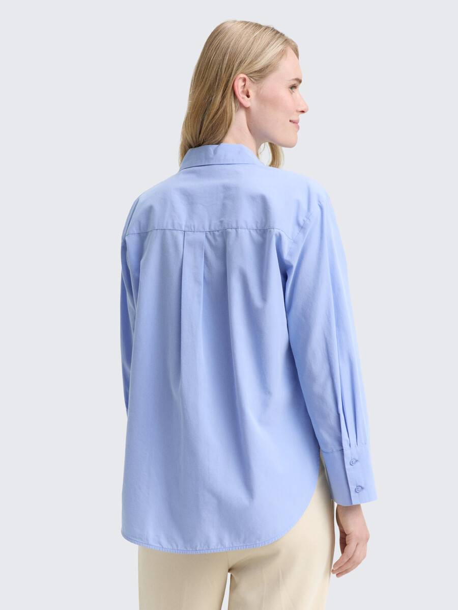 locker geschnittene popeline-hemdbluse