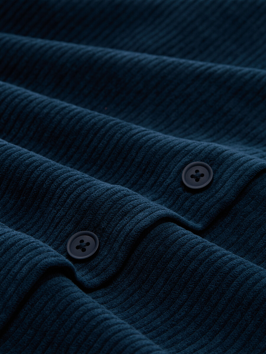 cordbluse in kastenförmiger passform