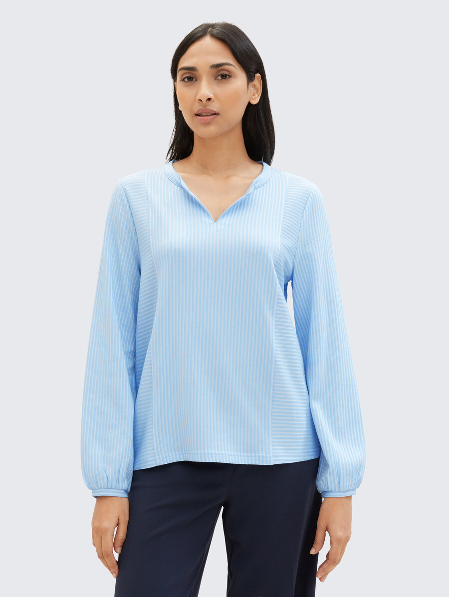 bluse mit streifenmuster