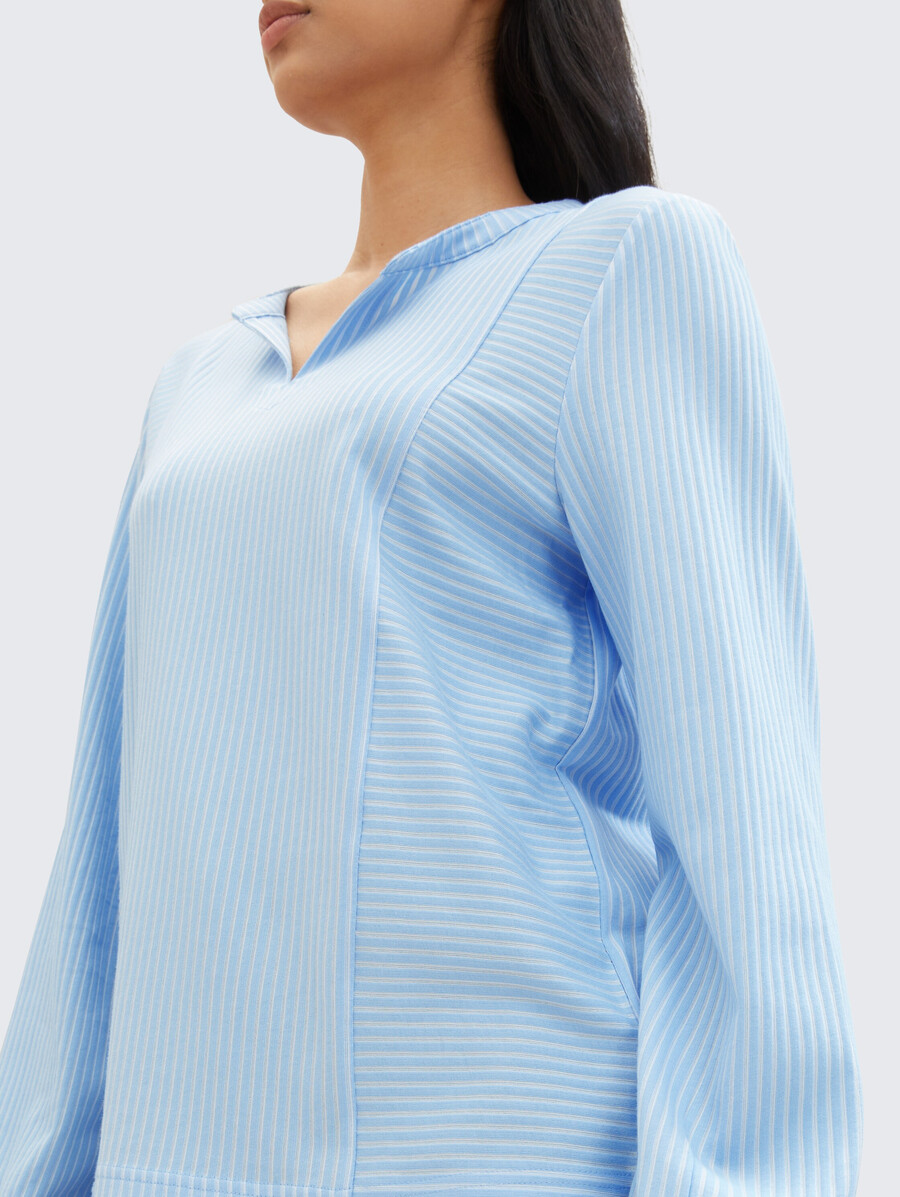 bluse mit streifenmuster