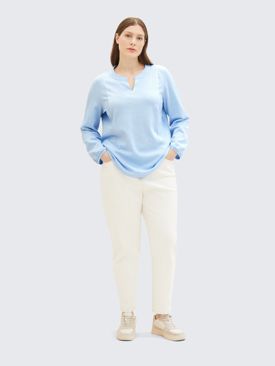 plus size - bluse mit streifenmuster