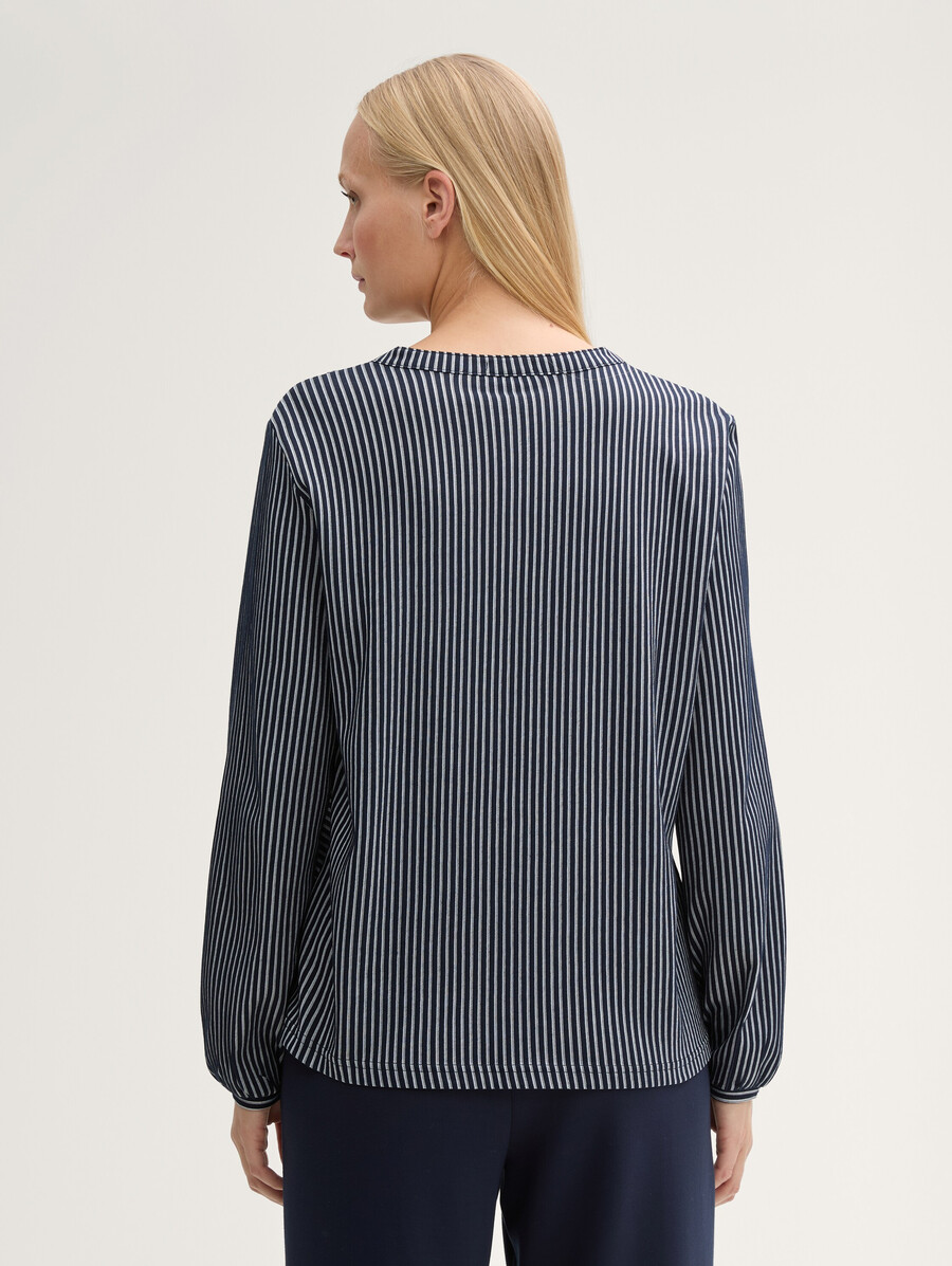 bluse mit streifenmuster