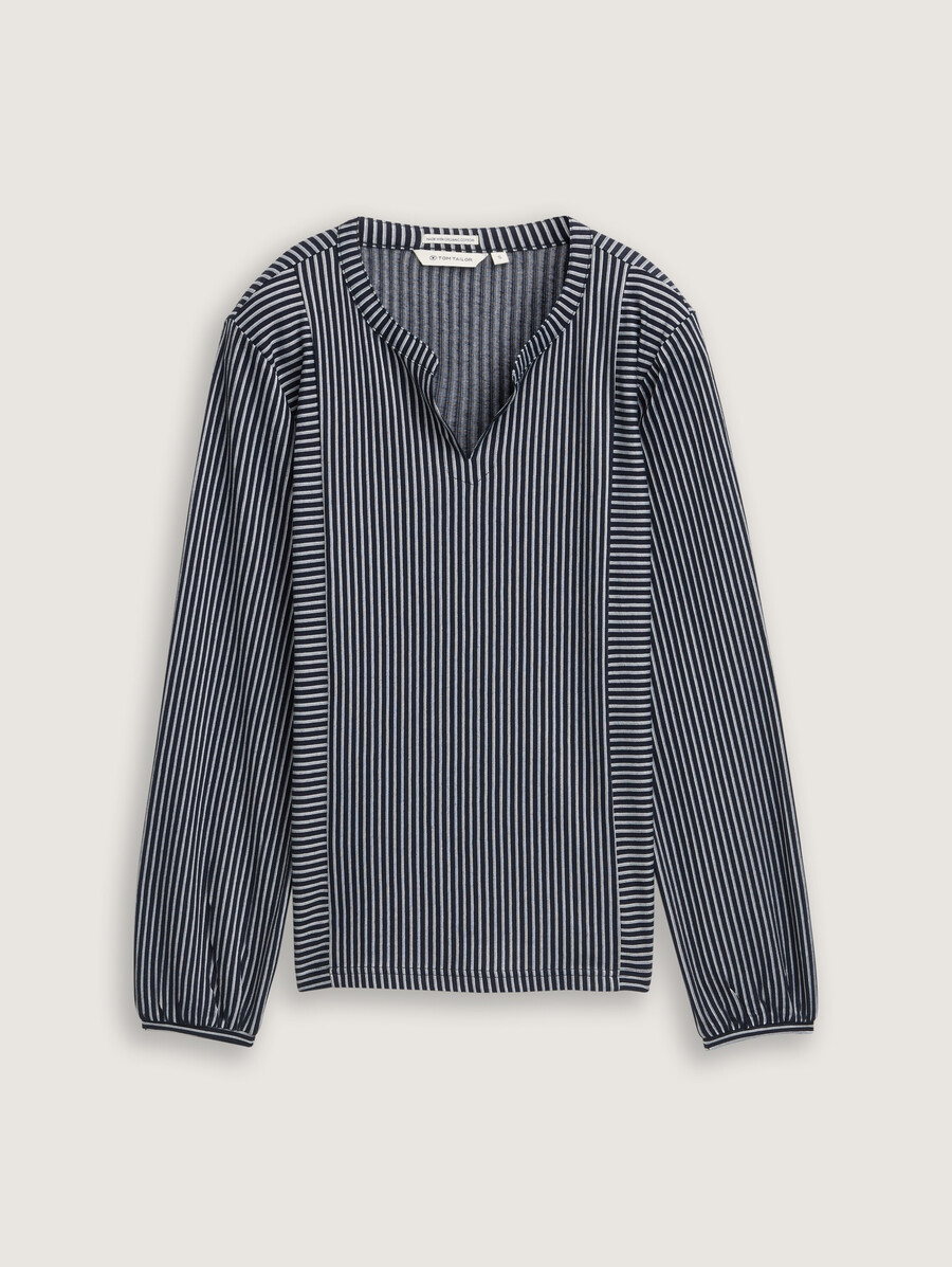 bluse mit streifenmuster