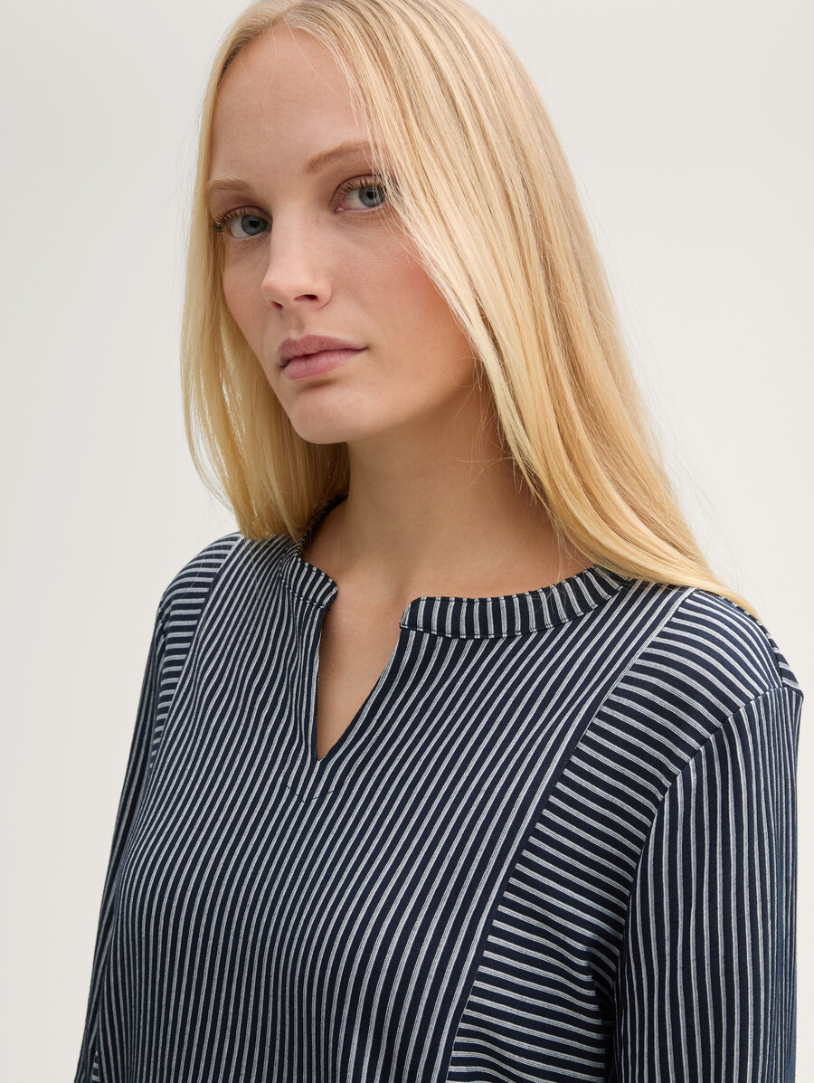 bluse mit streifenmuster