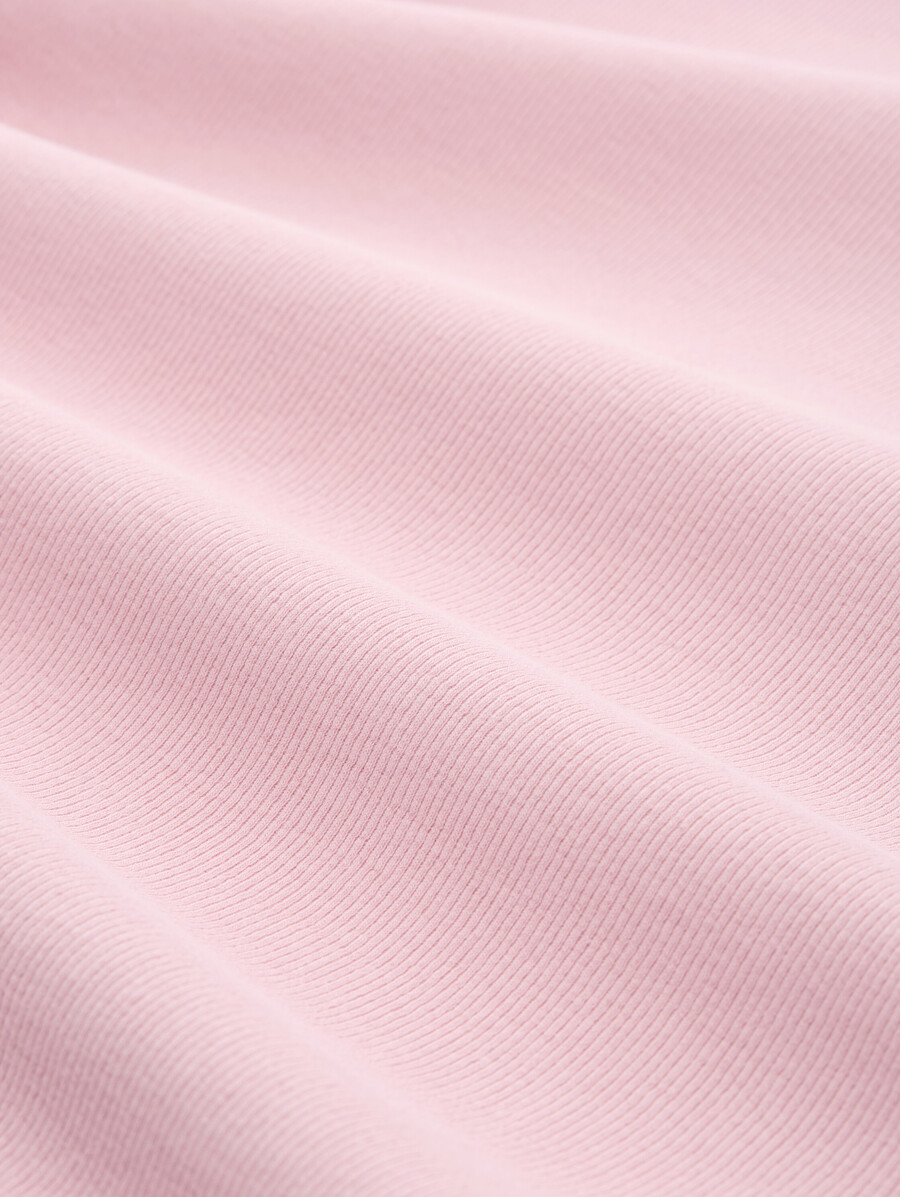 schmal geschnittenes langarmhemd mit rippstrickstruktur