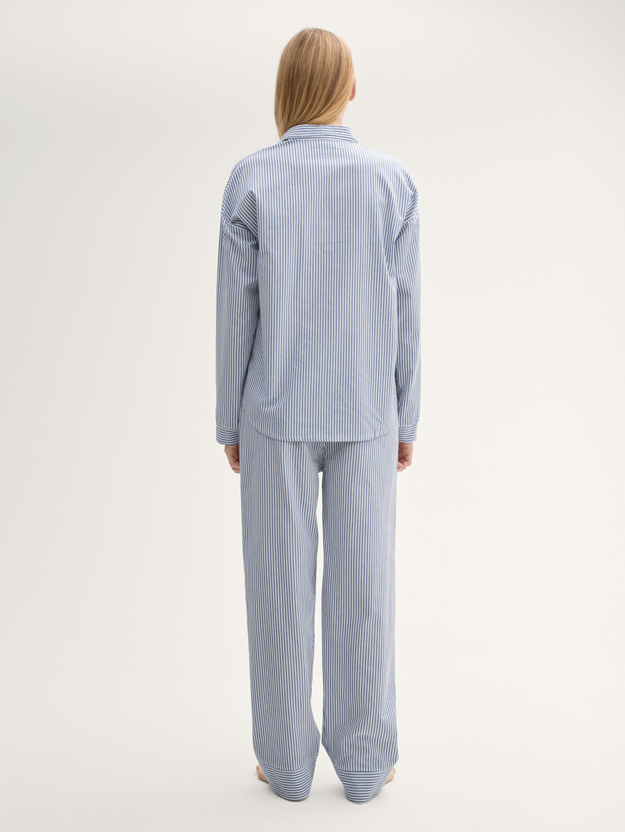 pyjama-set mit streifenmuster