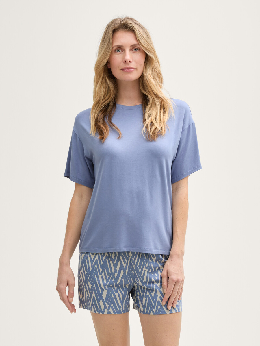 pyjama-set mit allover-print