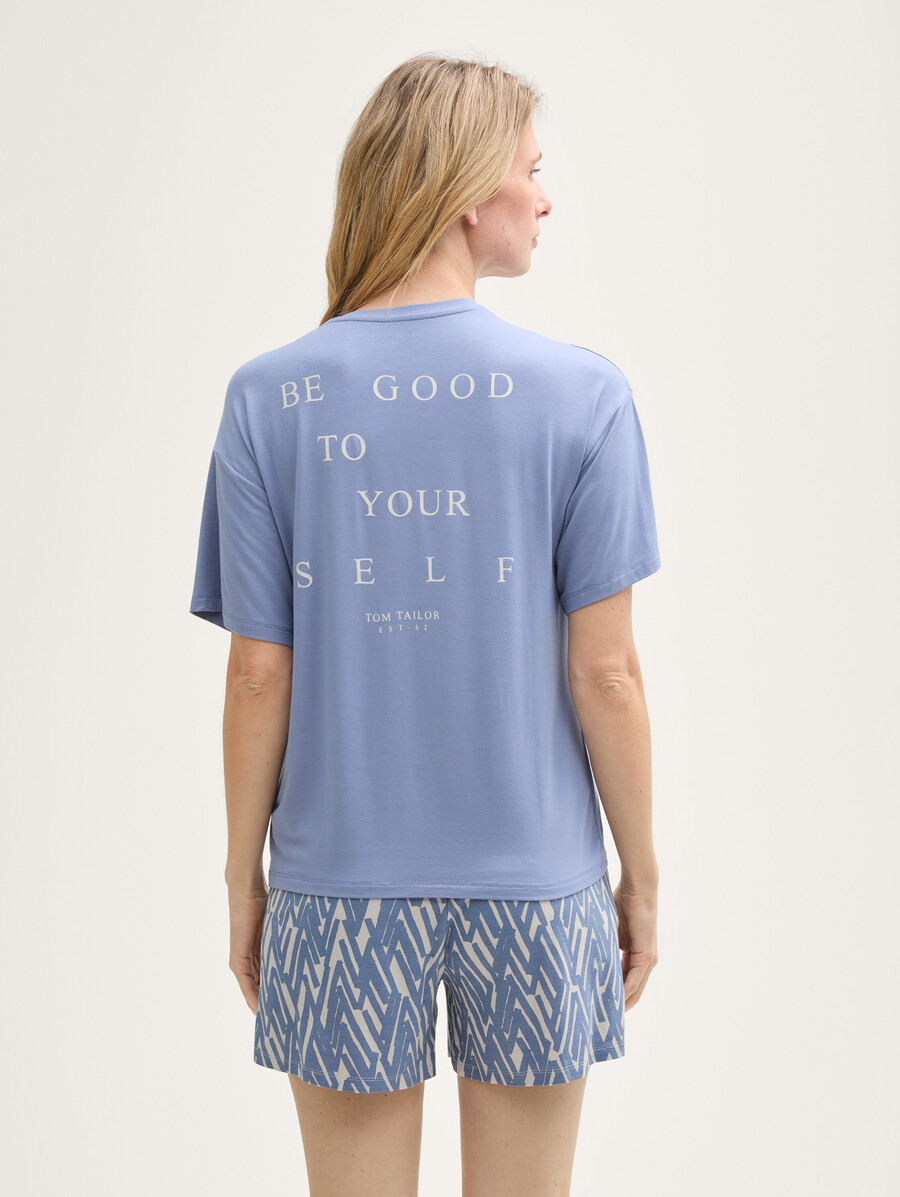 pyjama-set mit allover-print