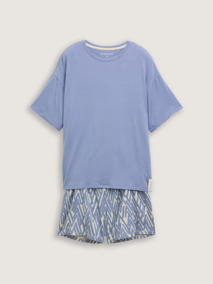 pyjama-set mit allover-print