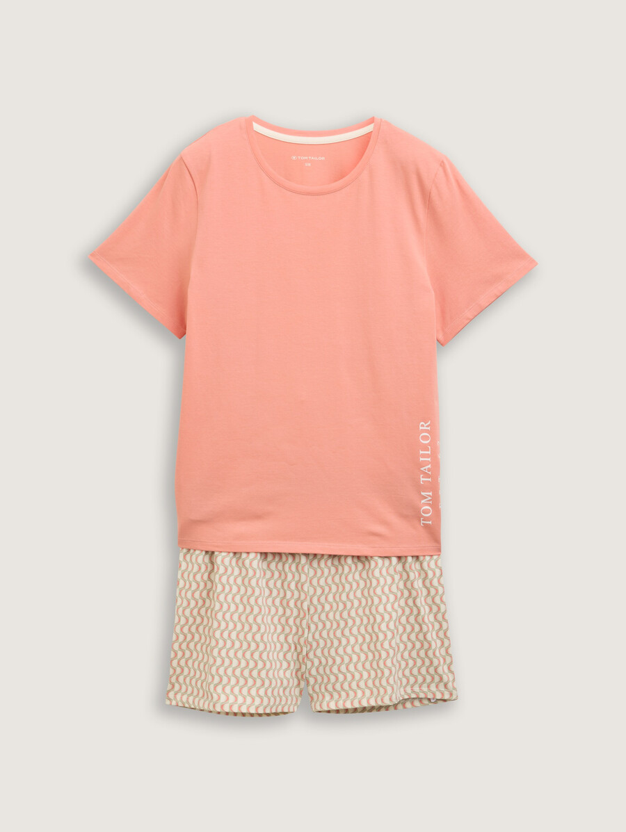 pyjama-set mit allover-print