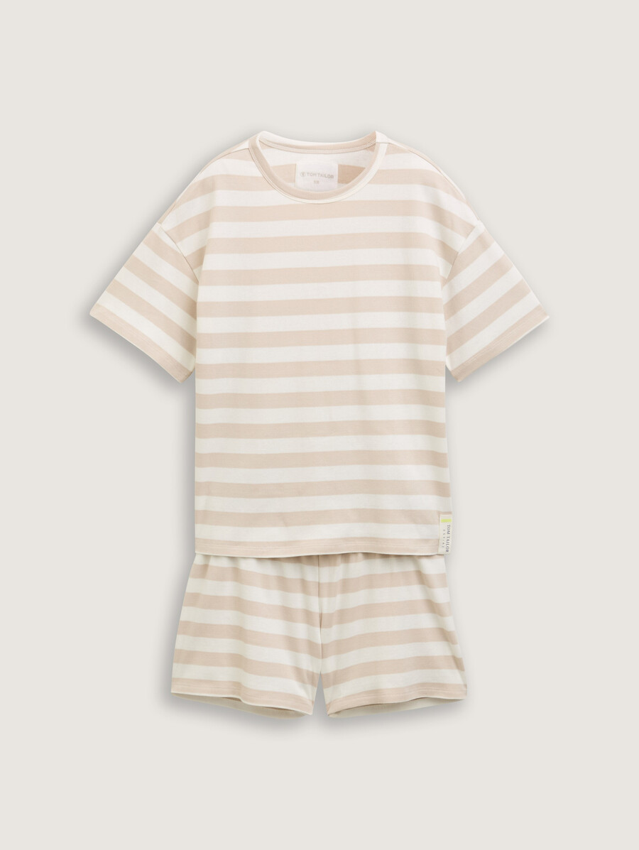 pyjama-set mit streifenmuster