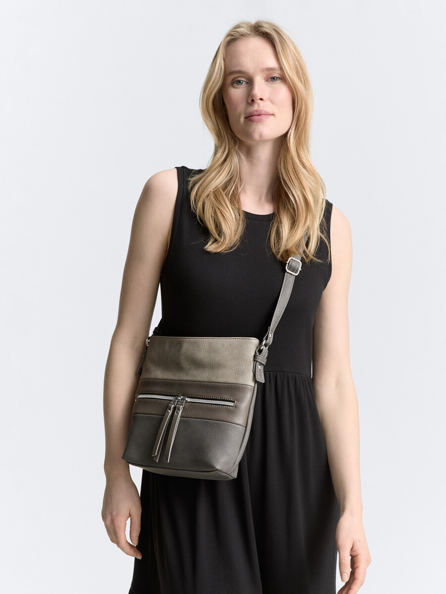 ttellen m schultertasche mit farbblockierung