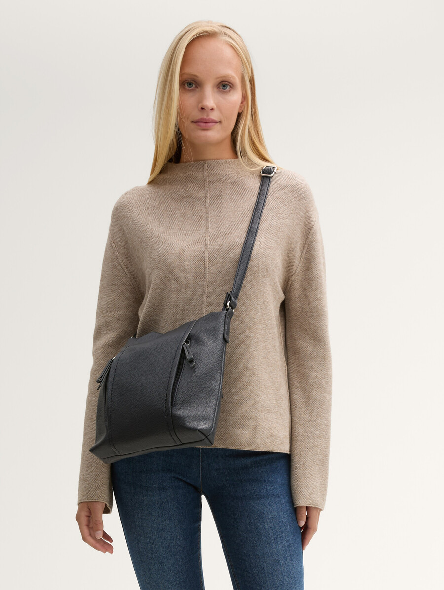 ttbeca m schultertasche mit reißverschlussdetails