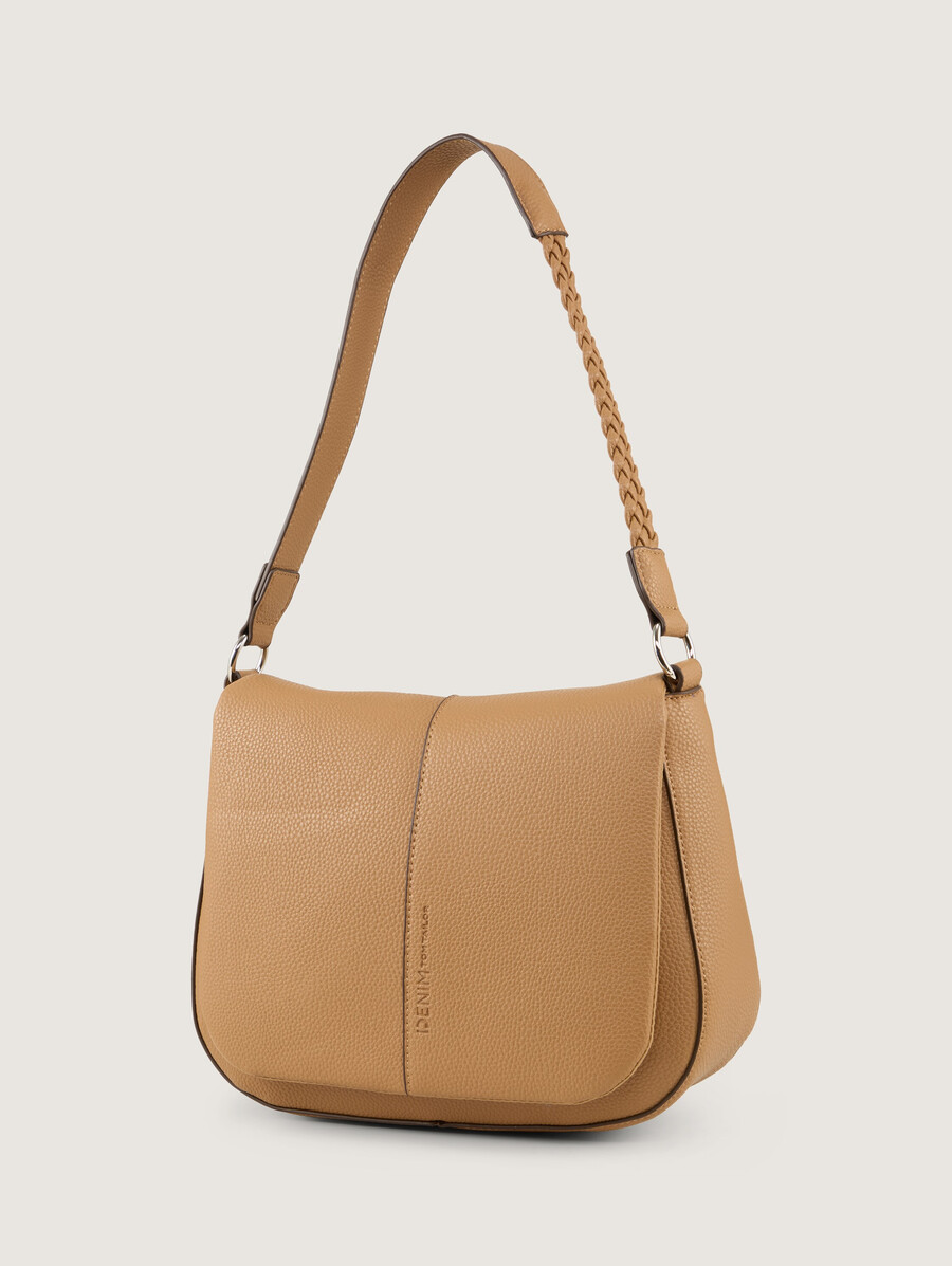 ttneda schultertasche mit geflochtenen details