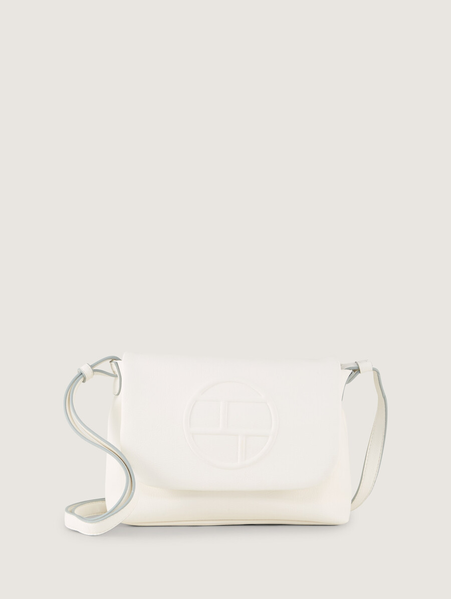 ttrosabel m schultertasche mit Überschlag und geprägtem logo