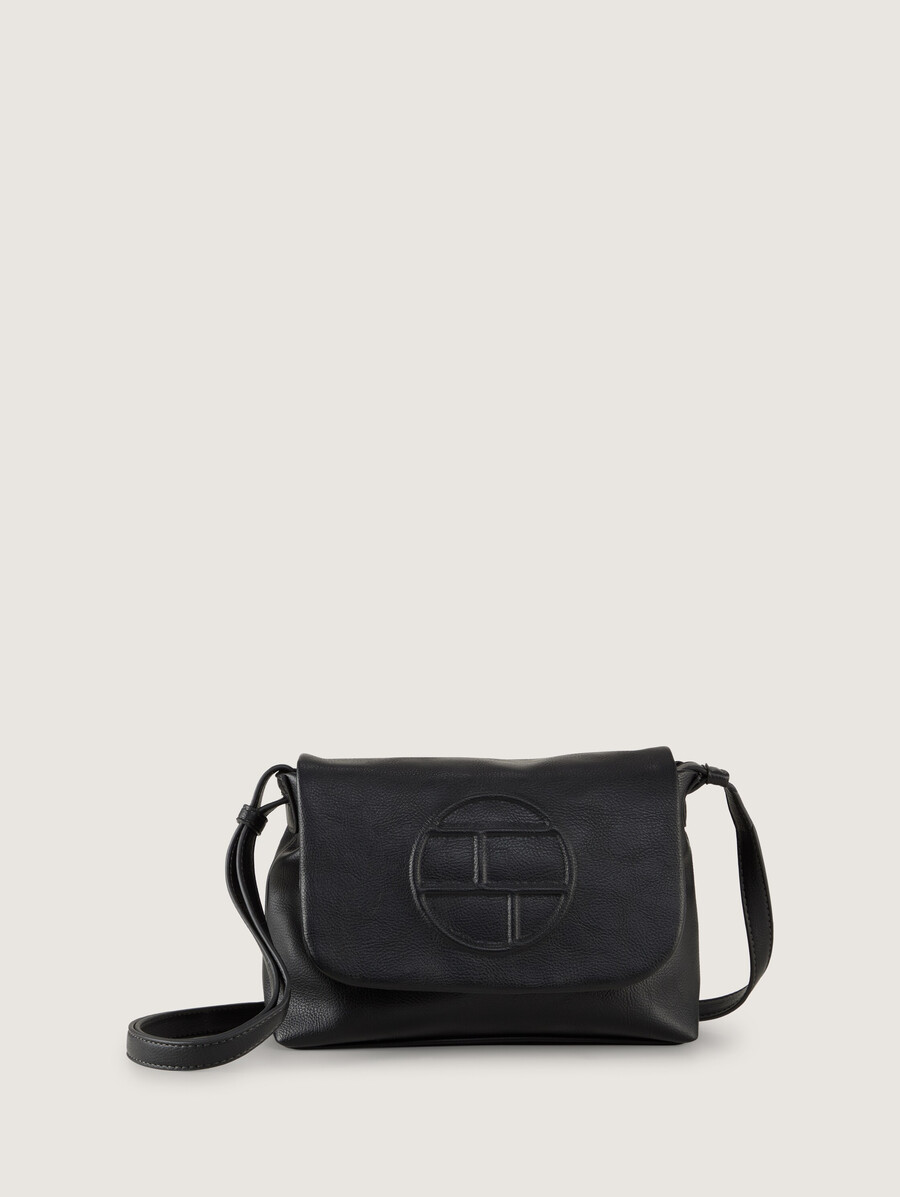 ttrosabel m schultertasche mit Überschlag und geprägtem logo