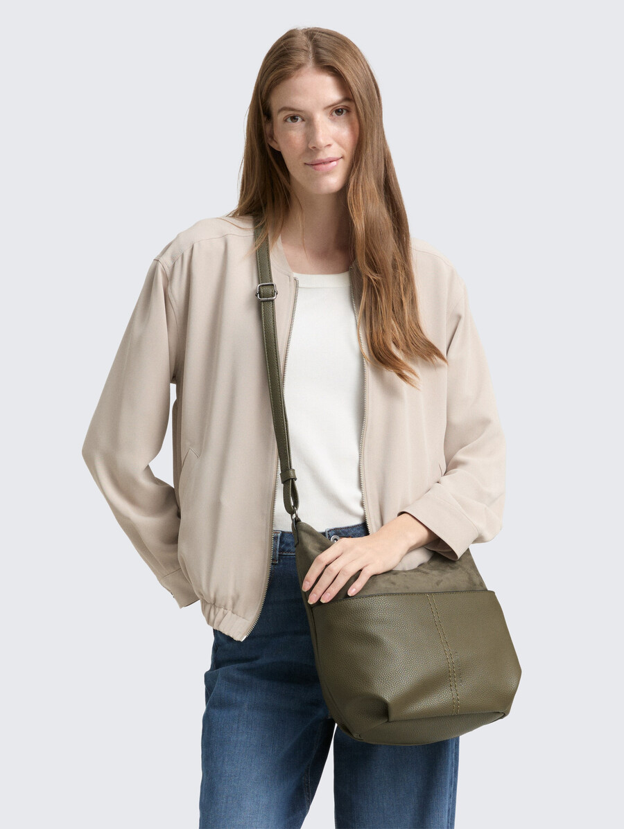 ttmiha m schultertasche aus materialmix