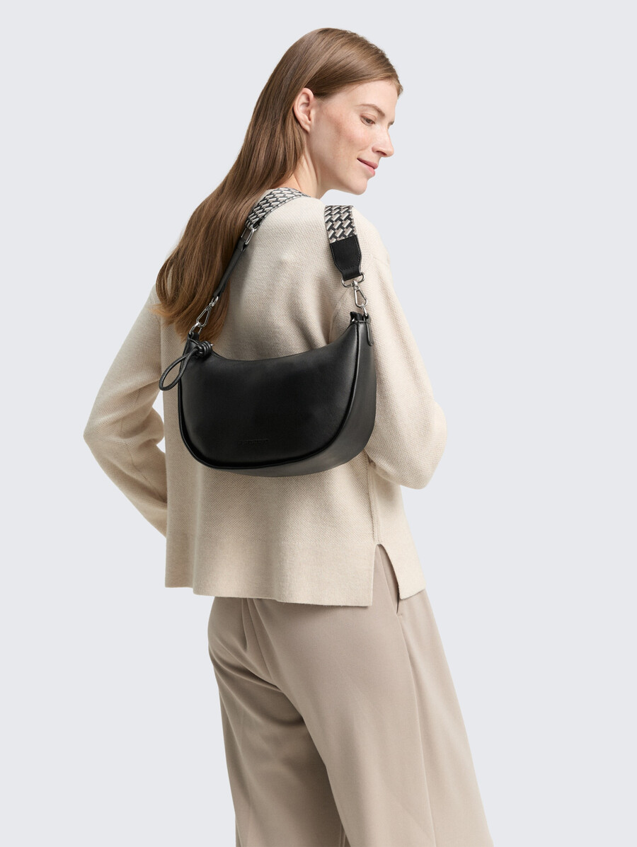 tttatiana schultertasche mit gemustertem gewebtem riemen