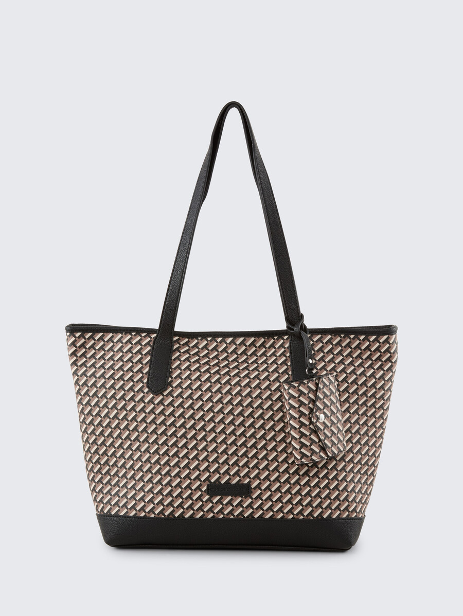 ttxenia l shopper mit allover-print
