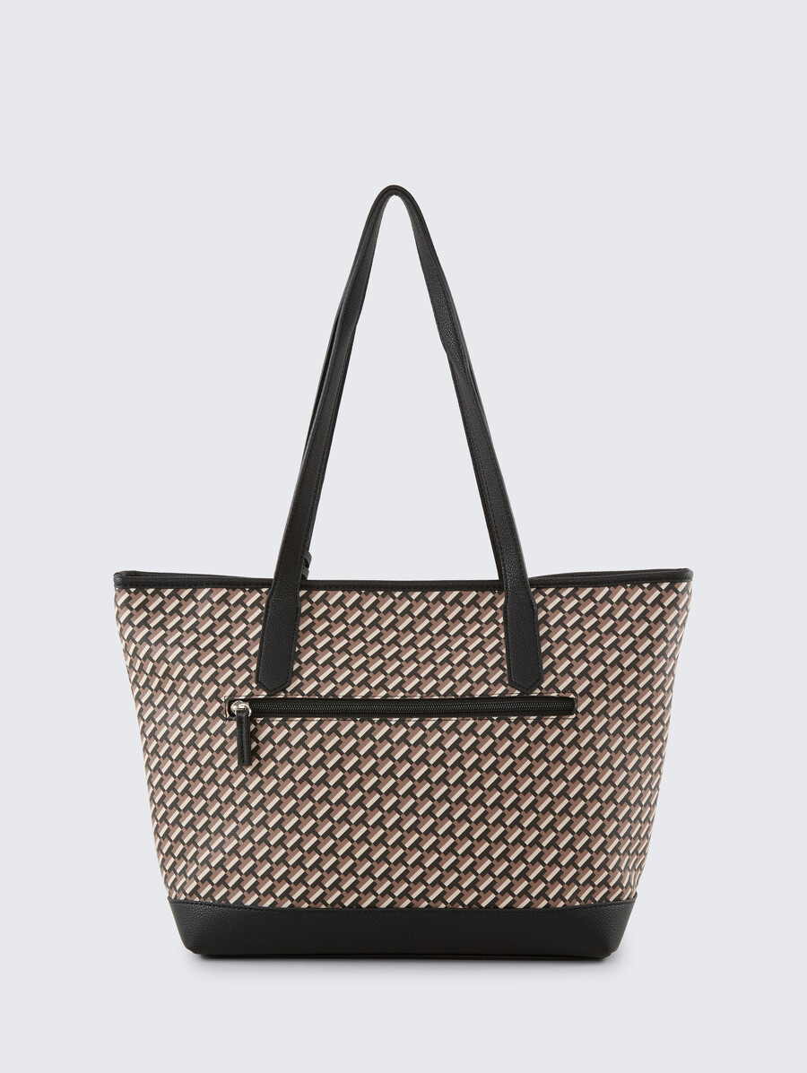 ttxenia l shopper mit allover-print