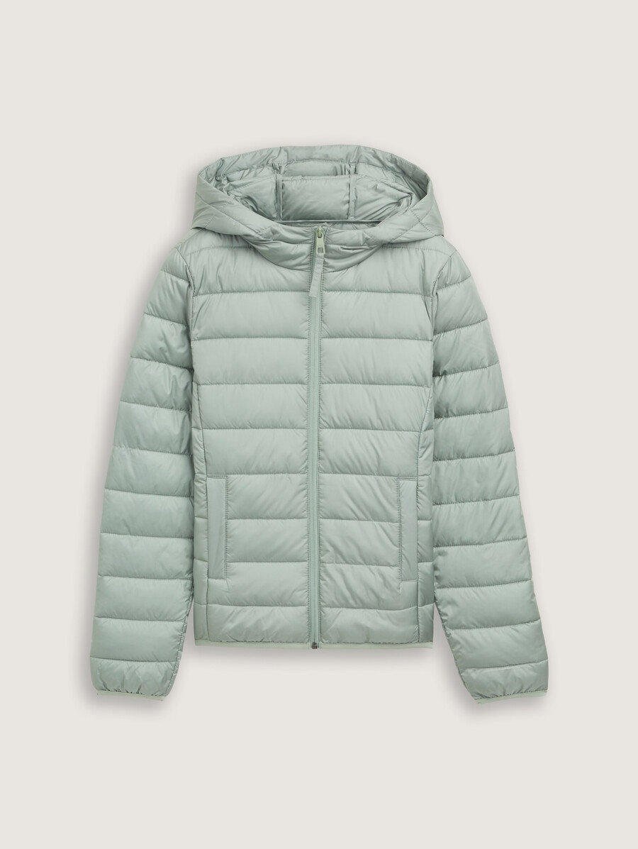 leichte steppjacke mit kapuze