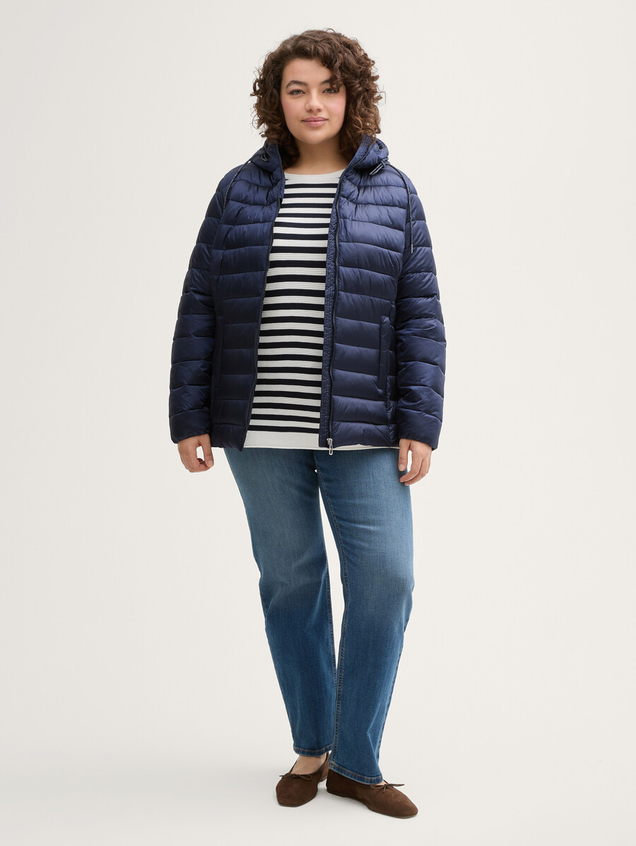 plus size – leichte steppjacke mit wasserabweisender funktion