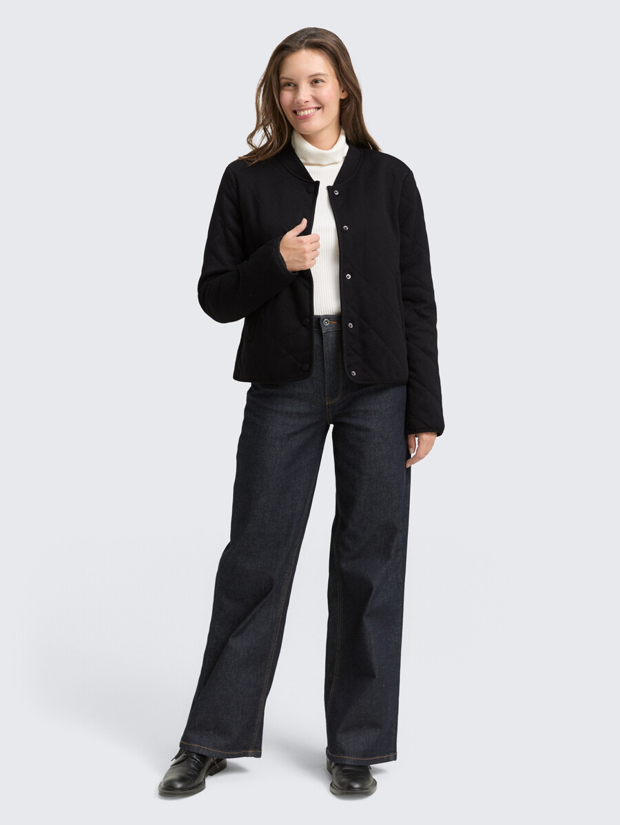 steppjacke mit glitzereffekt